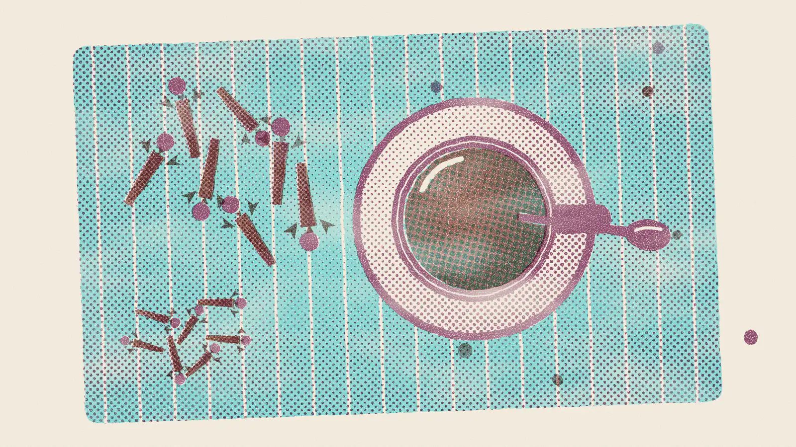 Risograph-style illustration: Clove Tea Benefits and How to Make It at Home