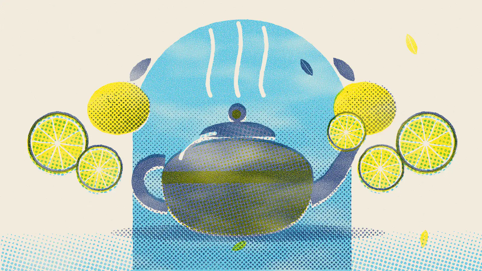 Risograph-style illustration: Earl Grey Tea: Benefits, Side Effects and How to Brew It