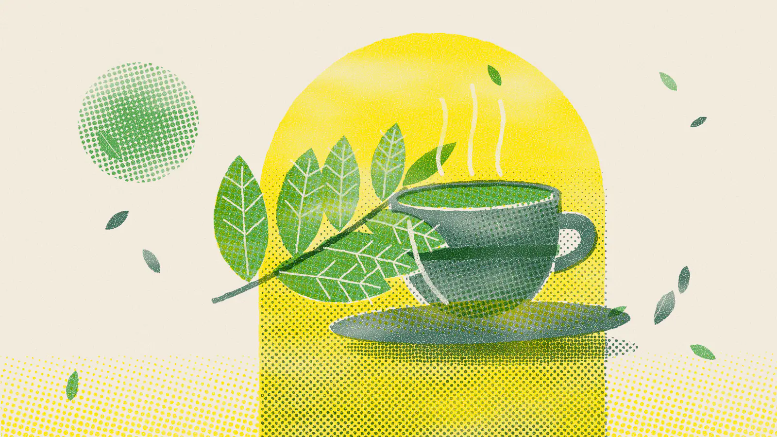 Risograph-style illustration: Palo Azul Tea: Benefits, Side Effects and How to Make It