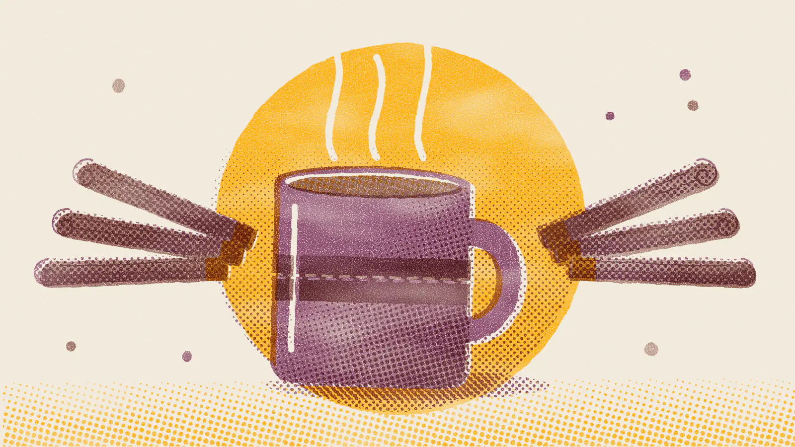 Risograph-style illustration: Pau D'Arco Tea Benefits, Side Effects and How to Make It