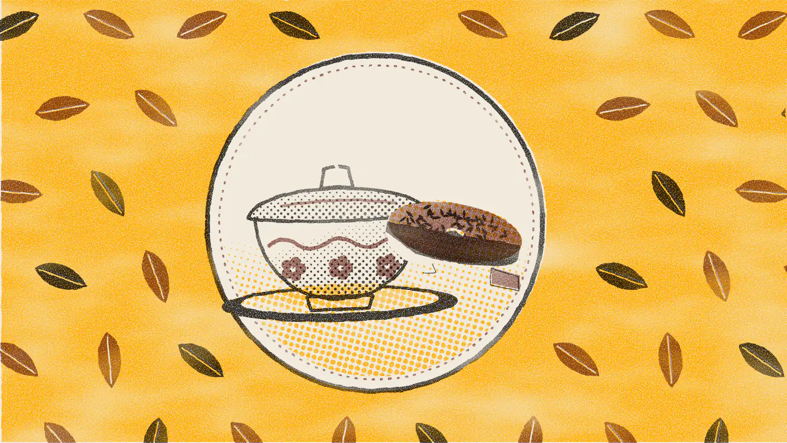 Risograph-style illustration: Tea Gift Guide: Best Tea Gifts by Budget and Drinker Type