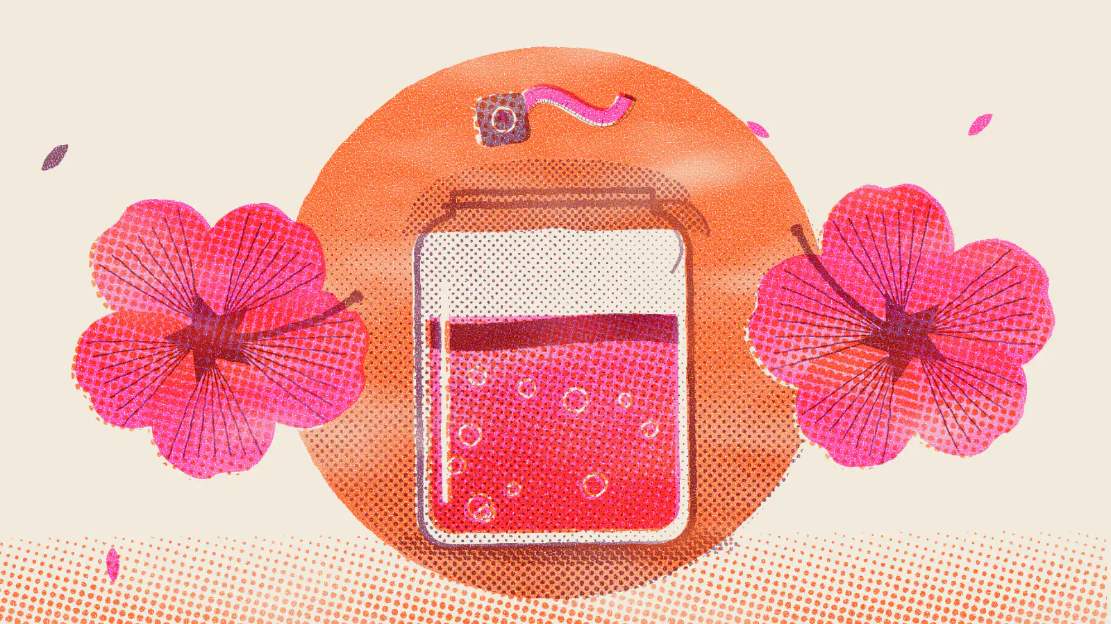 Risograph-style illustration: Are Herbal Teas Keto-Friendly? A Complete Guide