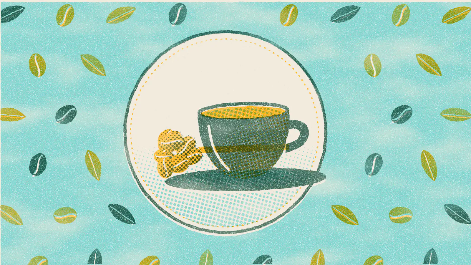 Risograph-style illustration: What Teas Are Low in Caffeine? A Complete Guide