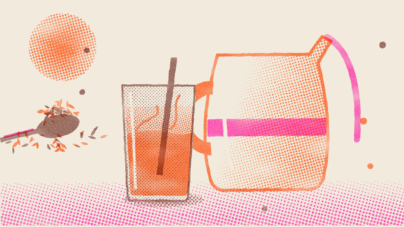 Risograph-style illustration: Why Add Milk to Tea? Benefits and What to Know